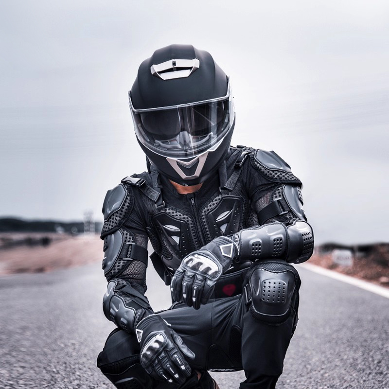 Motorcycle Gear Full Suit - Zbroja motocyklowa, kombinezon wyścigowy chroniący przed