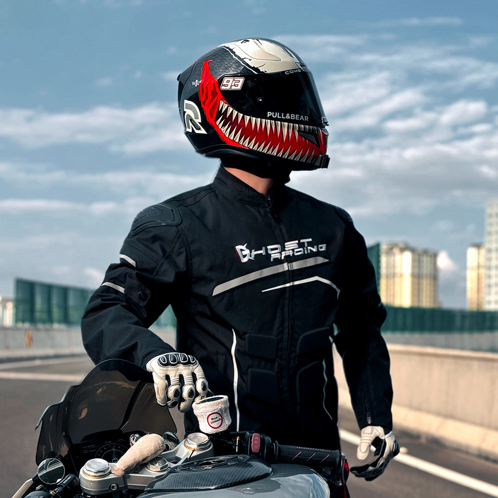 Motorcycle Gear Jacket And Pants - GHOST RACING Męski Zestaw Motocyklowy Kurtka