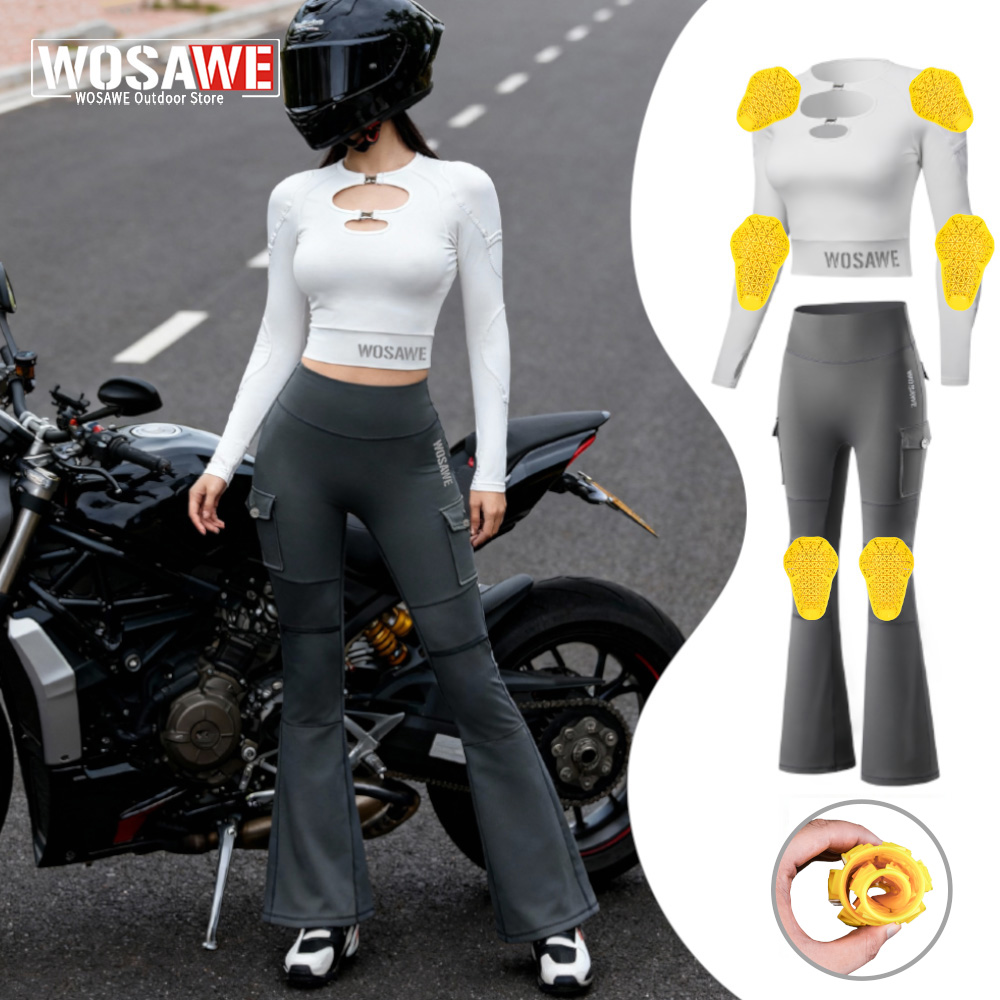 Motorcycle Gear Jacket And Pants - Zestaw motocyklowy damski WOSAWE: kurtka i