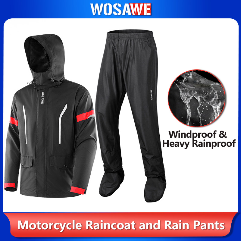 Motorcycle Gear Full Suit - Męski kombinezon przeciwdeszczowy WOSAWE do jazdy