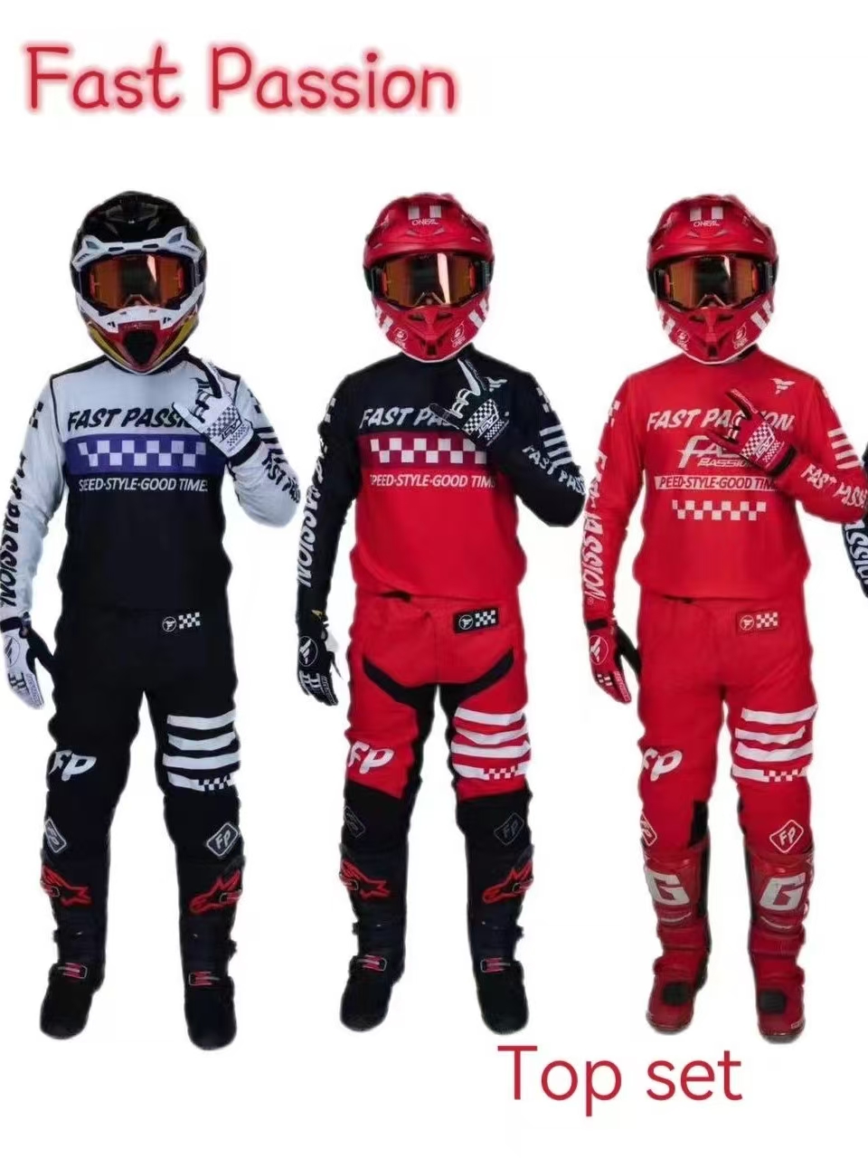 Motorcycle Gear Full Suit - Zestaw motocyklowy Fastpassion 2025 dla Foxa,
