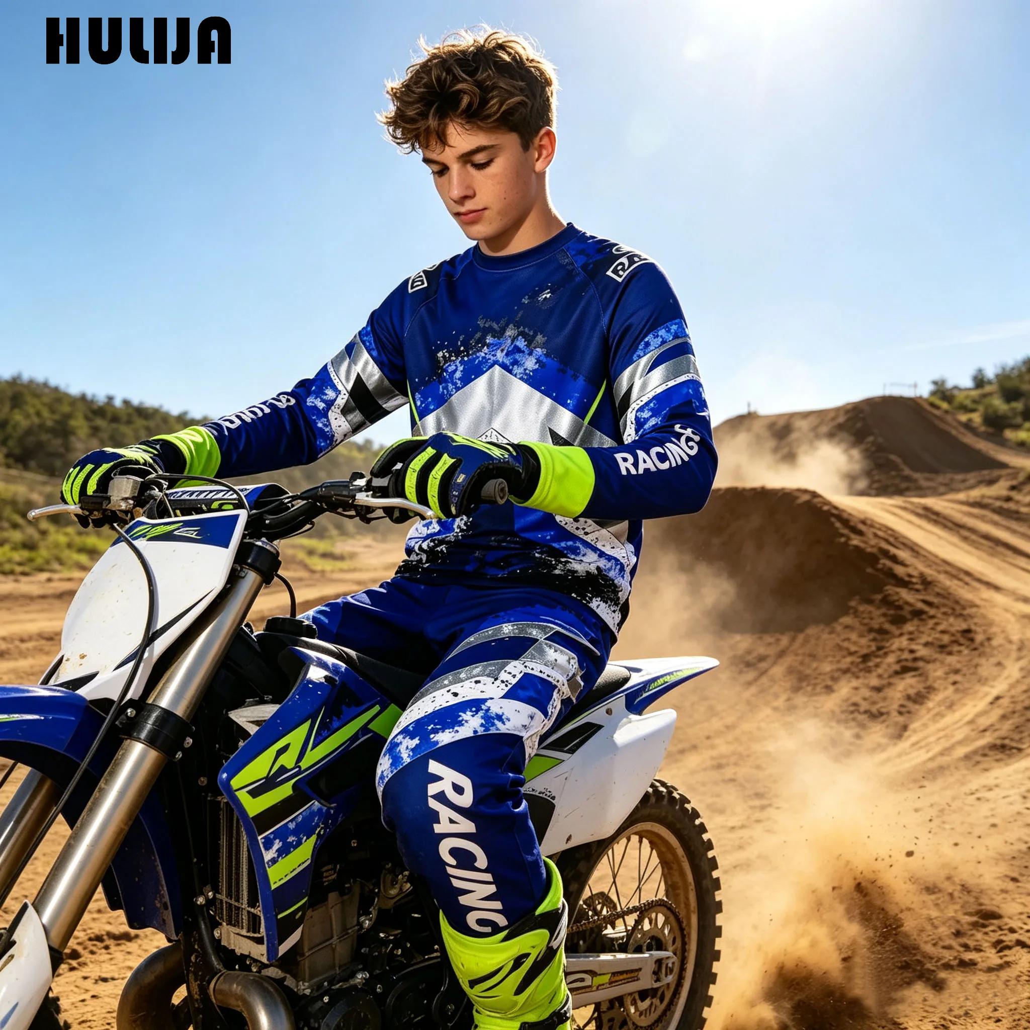 Motorcycle Gear Full Suit - Młodzieżowy zestaw motocyklowy dla chłopców: lekka
