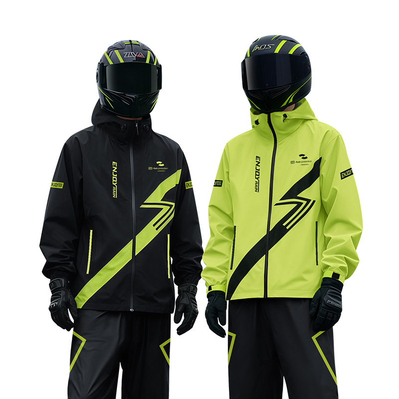 Motorcycle Gear Full Suit - Gruby płaszcz przeciwdeszczowy i spodnie przeciwdeszczowe,