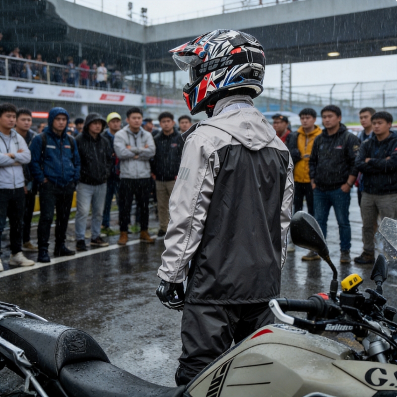 Motorcycle Gear Jacket And Pants - MOBAIDAO Dorosły Unisexowy Zestaw Przeciwdeszczowy do