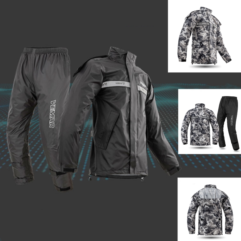 Motorcycle Gear Full Suit - VEMAR Męski Damski Strój Przeciwdeszczowy dla