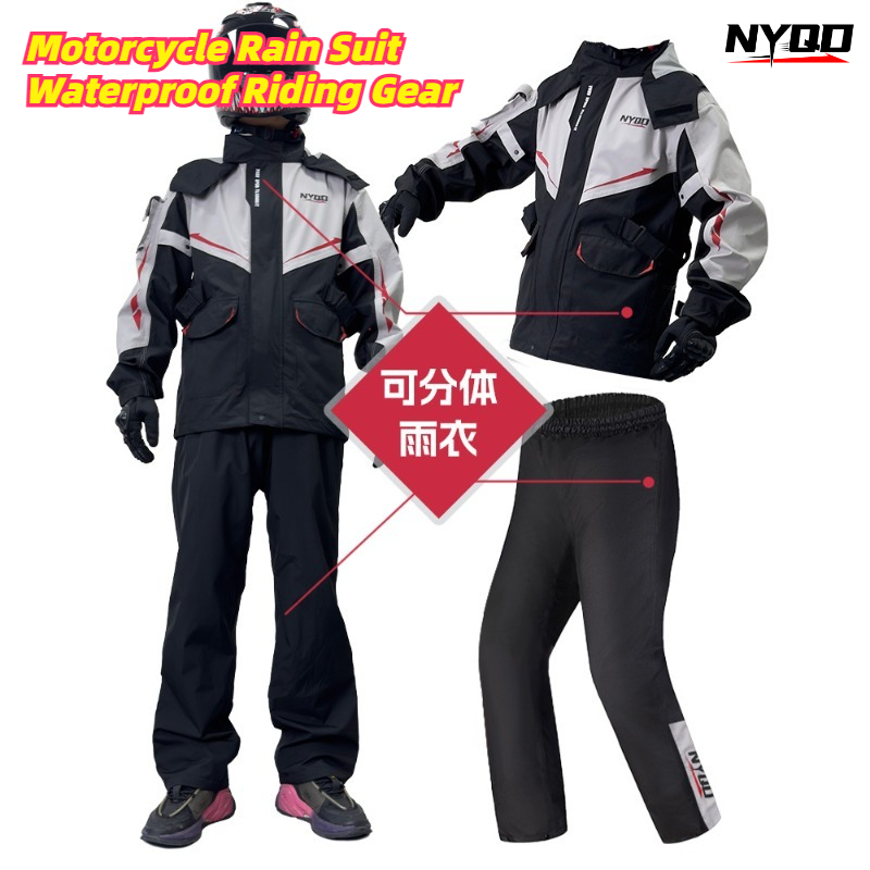 Motorcycle Gear Full Suit - Kombinezon motocyklowy przeciwdeszczowy, wodoodporny strój do