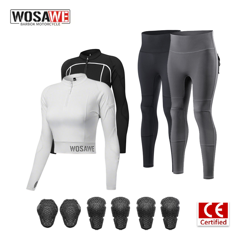 Motorcycle Gear Jacket And Pants - Damski kombinezon motocyklowy WOSAWE na lato,