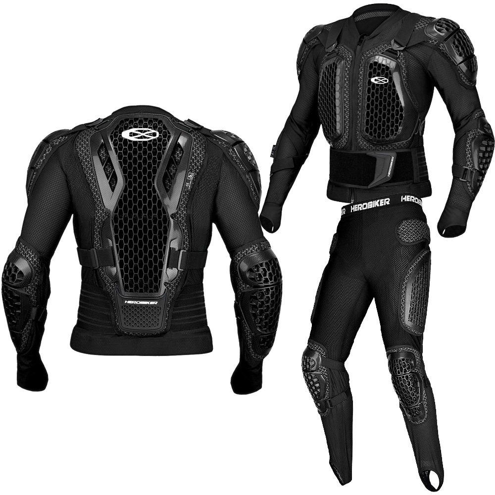 Motorcycle Gear Jacket And Pants - Zbroja motocrossowa terenowa, ochraniacze na ciało