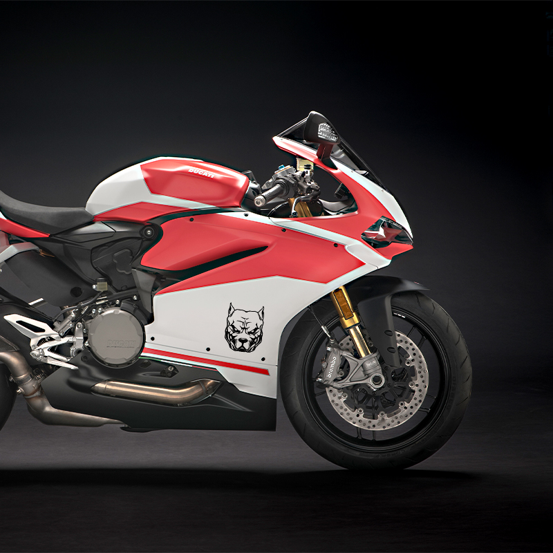 Naklejka motocyklowa wzór psa  – Motorcycle Gear Dogs recenzja i cena