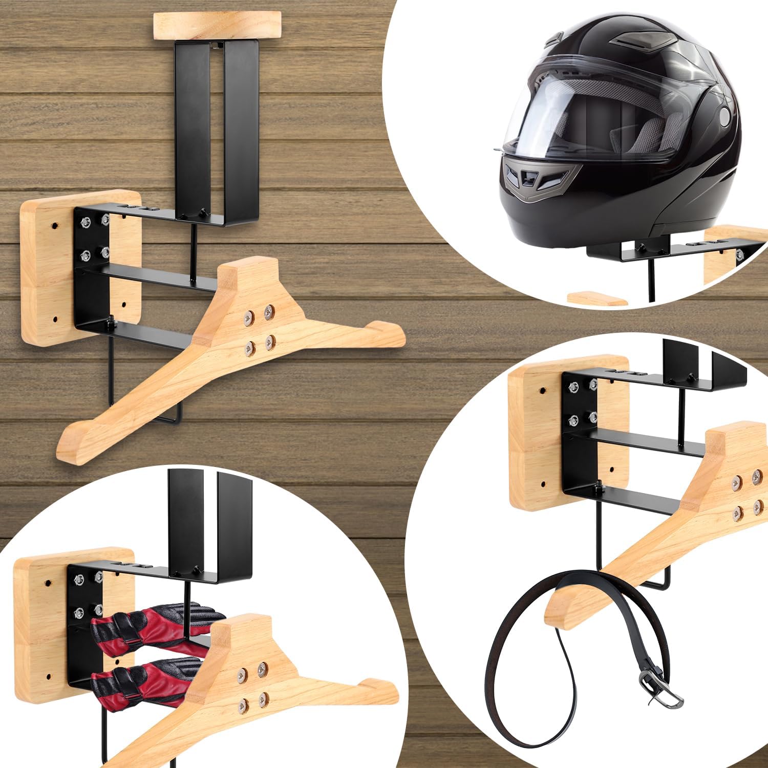 Drewniany uchwyt na kask motoc – Motorcycle Gear Holder recenzja i cena