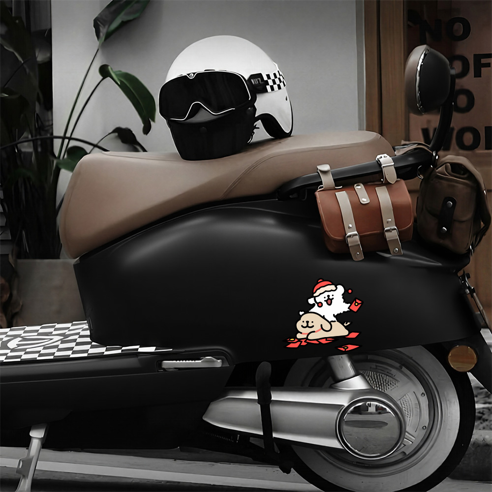 Naklejka na samochód z kresków – Motorcycle Gear Dogs recenzja i cena